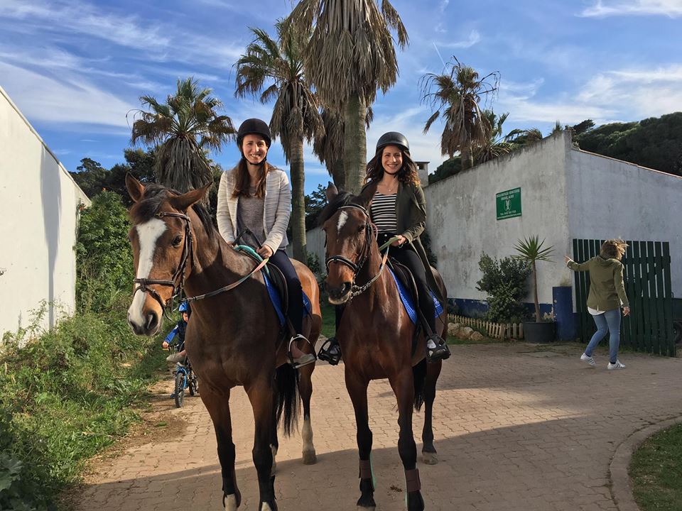 Aula de equitação na Quinta da Marinha
